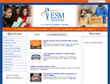 Tablet Screenshot of esmschools.org